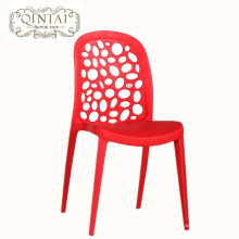 Precio de fábrica de moda silla de comedor simple oficina moderna recepción negociación silla de plástico silla de café al aire libre de ocio